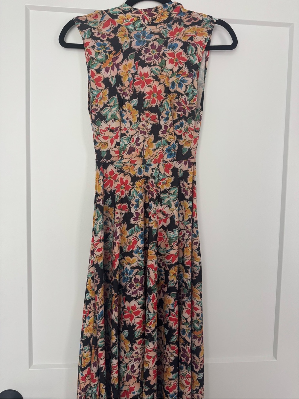Zara Floral Sleeveless Maxi Dress in Multicolor